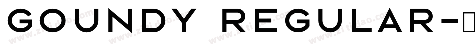 Goundy Regular字体转换